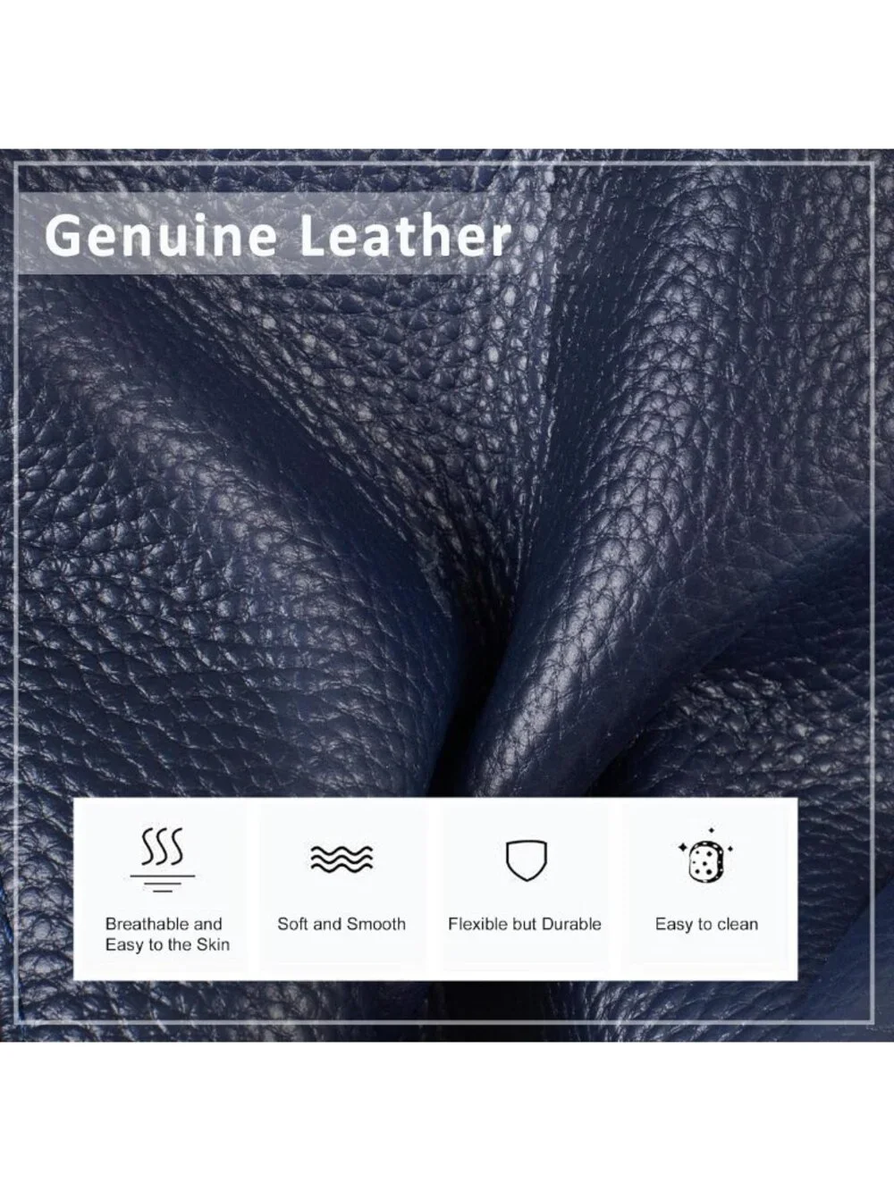 Genuine Leather Tote Bag for Women | Padded Laptop Compartment, Multi-Pockets